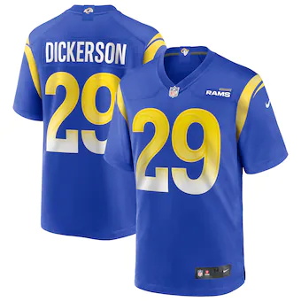 mens nike eric dickerson royal los angeles rams game retire